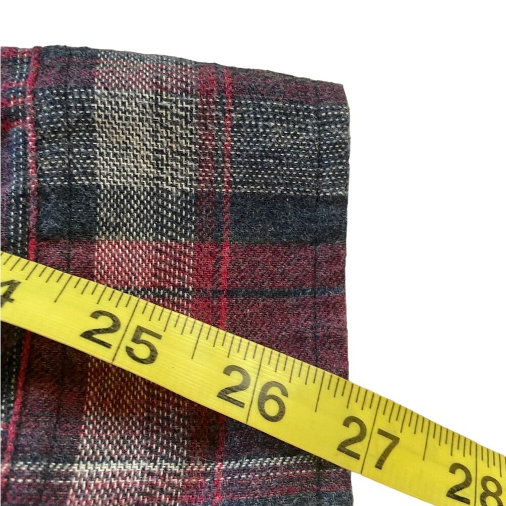 Weatherproof Shirt Mens XXL 2XL Hipster Plaid Flannel Long Sleeves Red Black - Picture 7 of 10